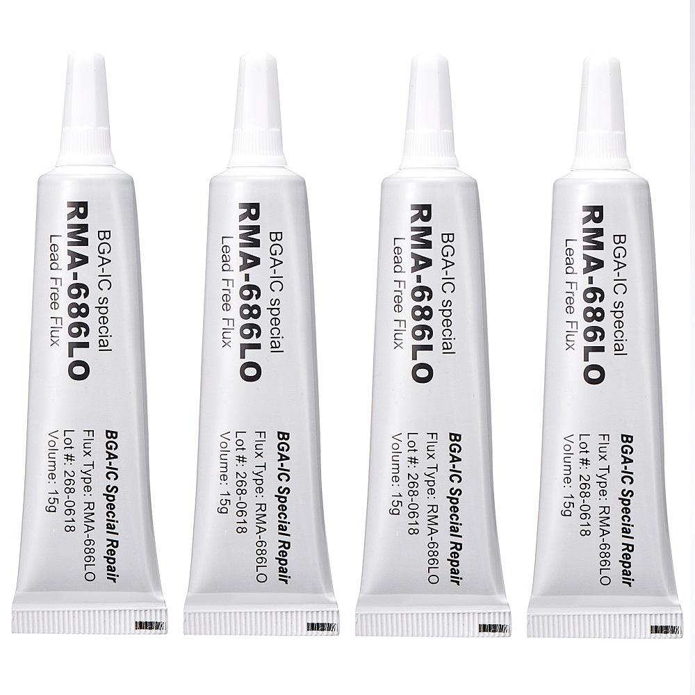 RMA-686LO Solder paste oilRMA-686Medium active toothpaste tube soldering paste High temperature organic self-cleaning soldering oil flux        6974865207857/6974865207925