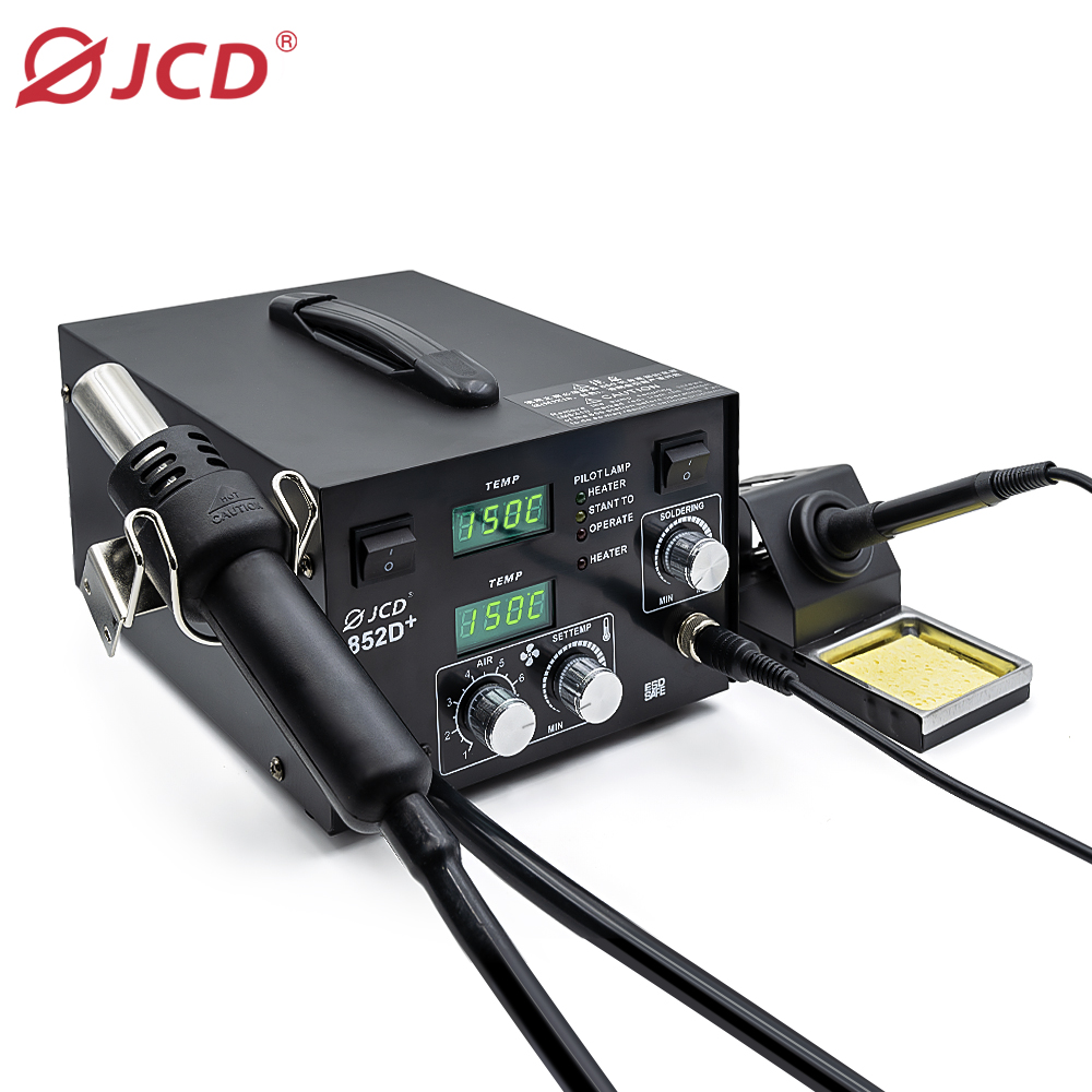 852D+ Hot air gun soldering iron two in one welding station 6974865220030/6974865220047/6974865220054/6974865220061